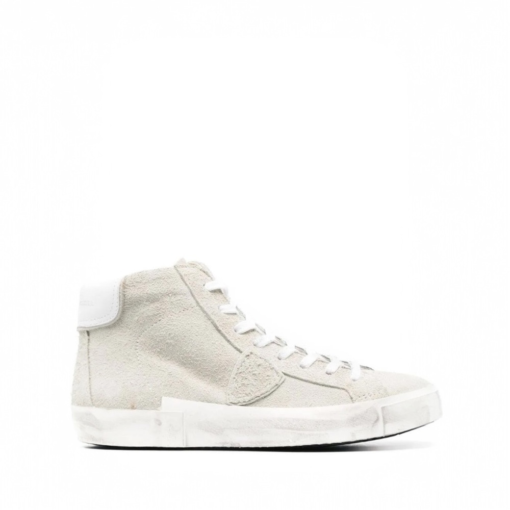 Philippe Model Plaisir High-Top Sneakers in Grey